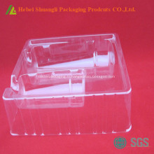 Emballage transparent de boursouflure de plateau cosmétique en plastique